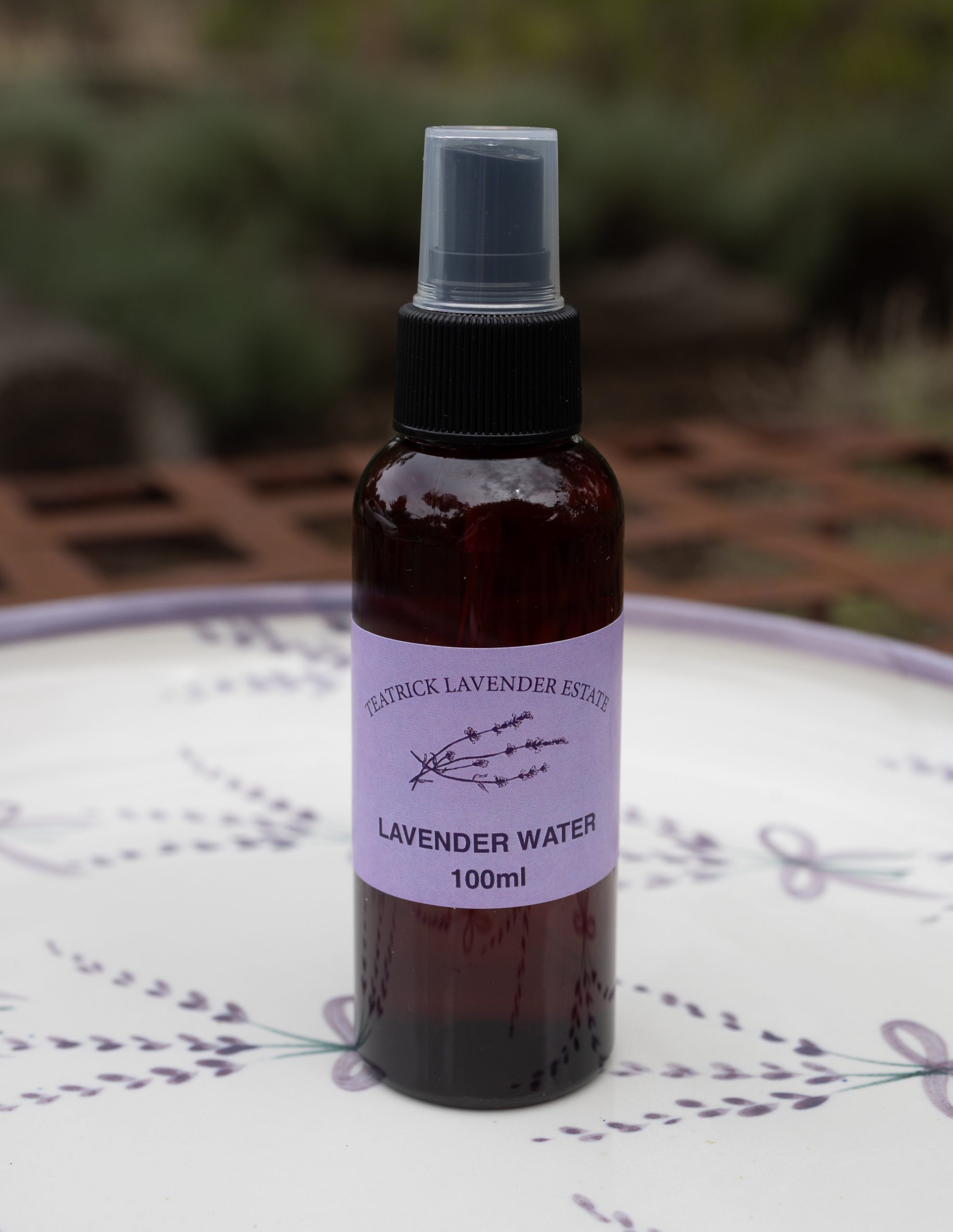 Lavender Water 100ml Teatrick Lavender Estate lavender water spray 100ml bottle made from natural lavender.